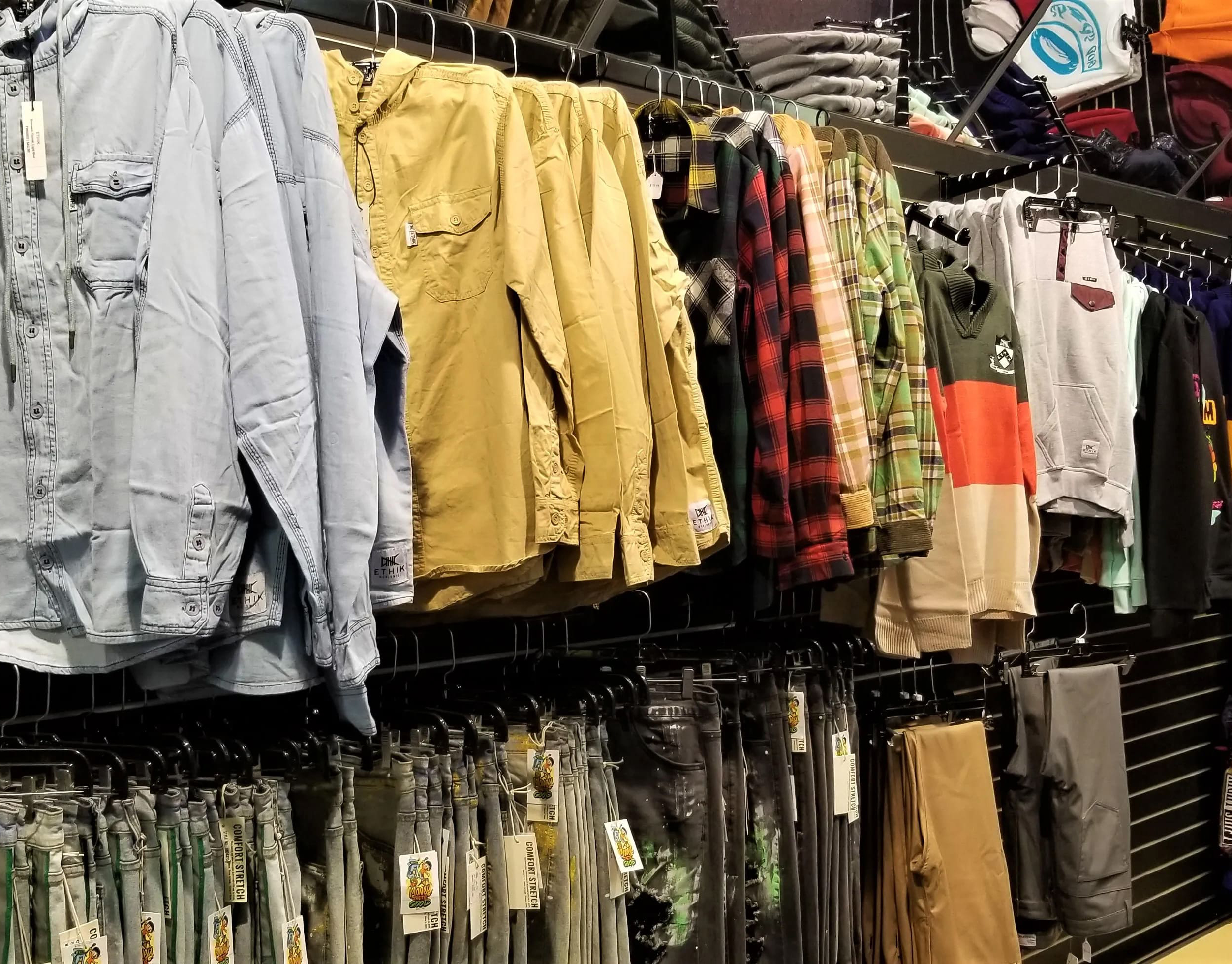 men’s and women’s apparels